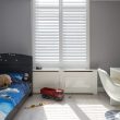 Woodlore Shutters Pure White Bedroom